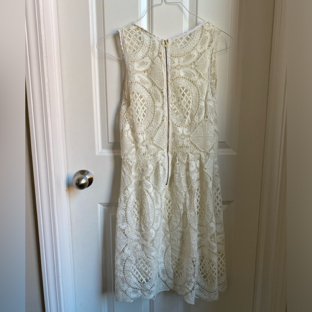 Urban Outfitters Kimchi Blue Lace Girly Feminine Spring Cottagecore White Dress - Picture 6 of 7